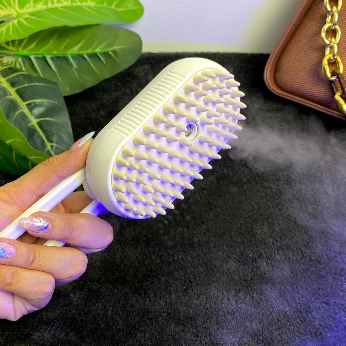 Cepillo vaporizador para mascotas