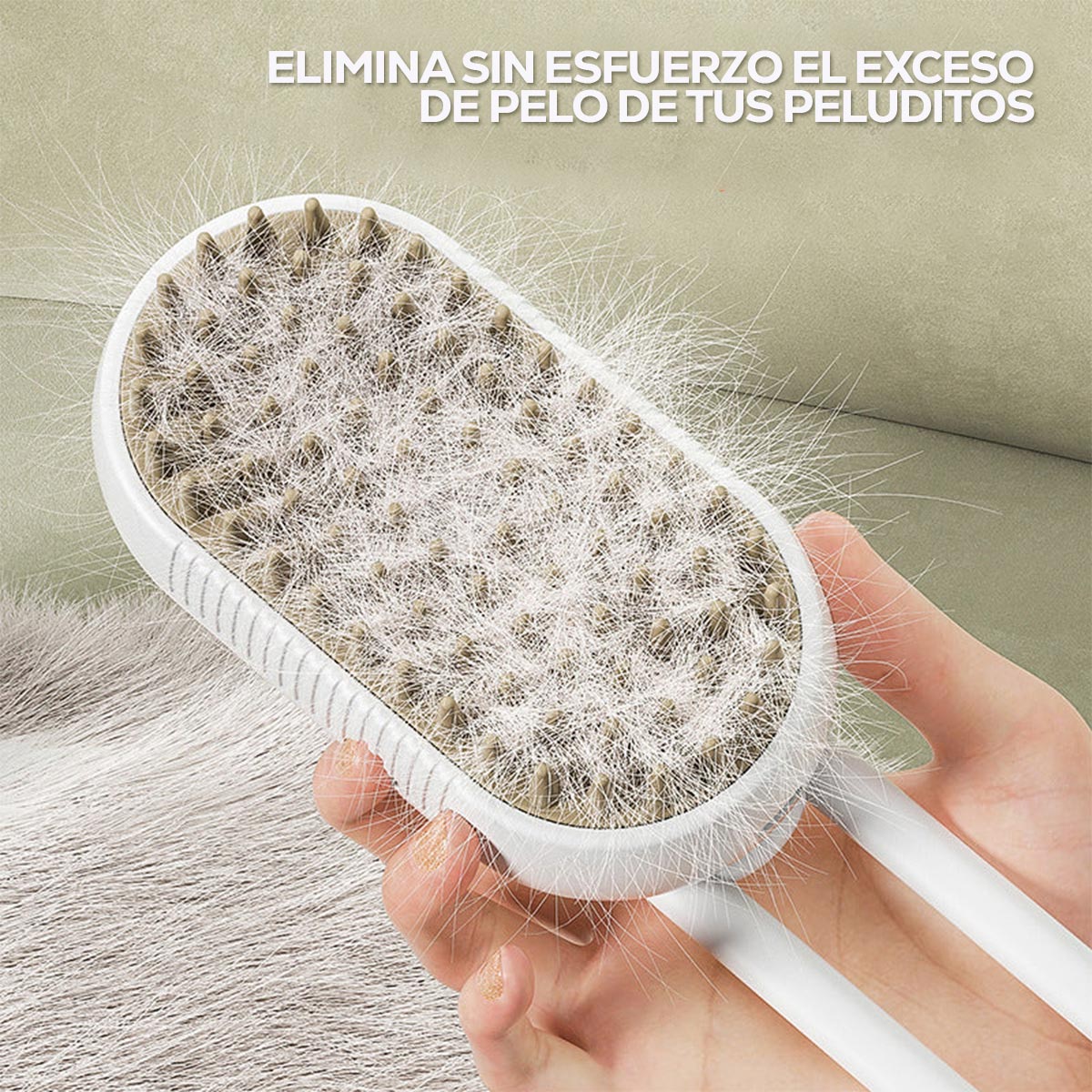 Cepillo vaporizador para mascotas