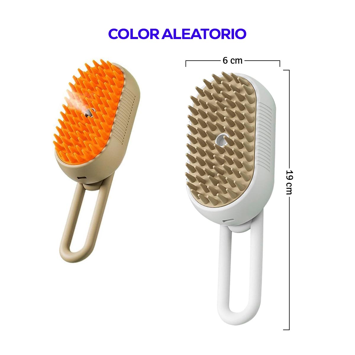Cepillo vaporizador para mascotas