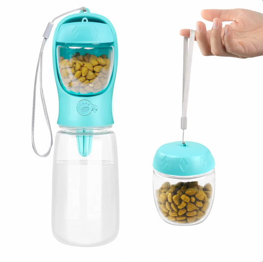 Dispensador portátil de comida y agua
