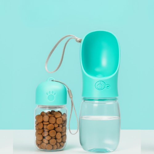 Dispensador portátil de comida y agua